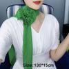 Versatile Chiffon Scarf Flower Neckerchief Sweet Floral Scarf Shawl  Women