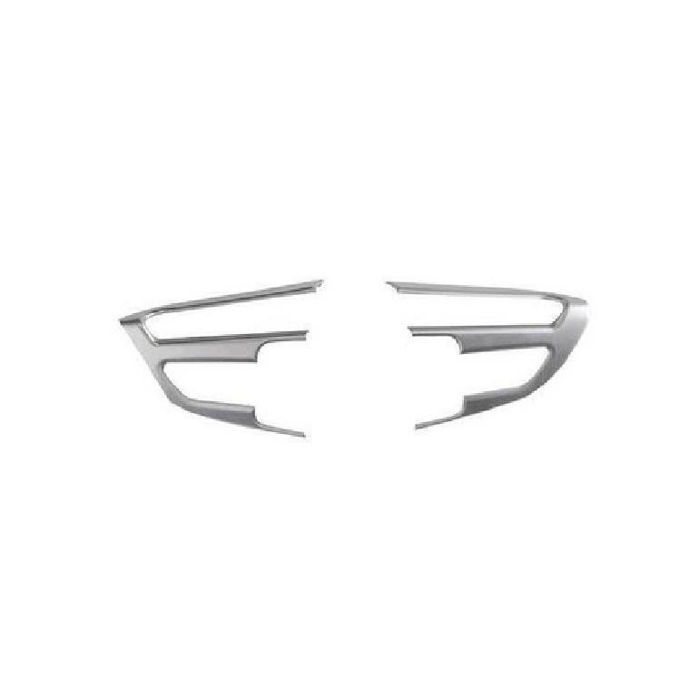 For Cadillac XT4 2019-22 Matte Silver Car Steering Wheel U Type Cover Trim 2PCS