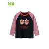 27Home Children's Clothing Long-Sleeved T-Shirt for Spring and Autumn, Girls' Round Neck Clothes, Baby Girl's Bear Pure Cotton Base Shirt