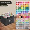 1set Art Marker Pen Set 2 Headed Sketching Paint Oily Tip Based Markers For Draw Graffiti Manga School Art Supplies