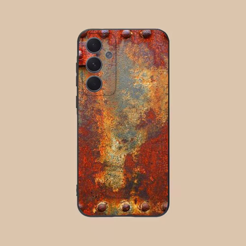 

Industrial Style Rusty Phone Case For Samsung S 25,24,21,22,23,30,20,Ultra,Plus,Fe,Lite,Note,10,9,5G Black Soft SamsungS26ULTRA