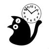 Acrylic Cat Design Silent Hanging Wall Clock Decorative Pendulum Ornament Suitable for Bedroom