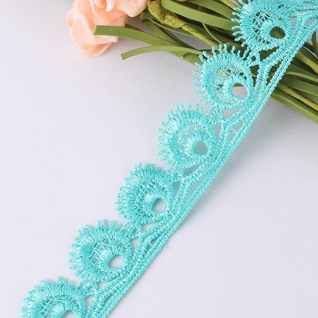 

2/5/10 ярдов 30 мм дизайн ручной работы с вырезами кружевная одежда декоративное шитье шляпа «сделай сам» сумка платье аксессуары нижнее белье одежда кружево 2 Yards бирюзовый