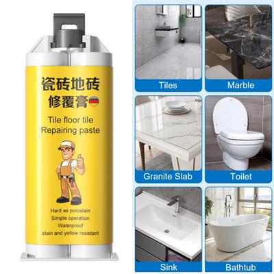 100ML Tile Repair Paste Waterproof Multifunctional Quartz Countertop Marble Granite Ceramic Glaze Surface Cracked Tile Chipped Edges Corners Repair