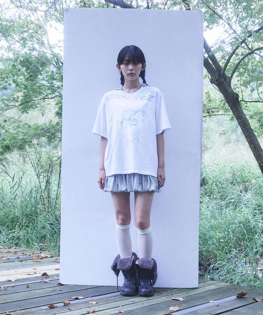 Pyule Totem Horse Boxy Tee