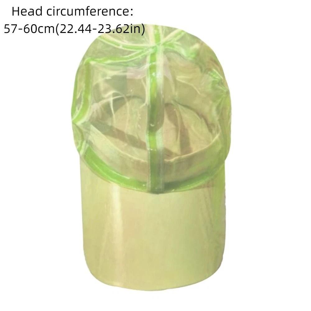 Adjustable Brim Water-Splashing Festival Hats Transparent Waterproof PVC Water-Sprinkling Hats UV Protection Sunscreen