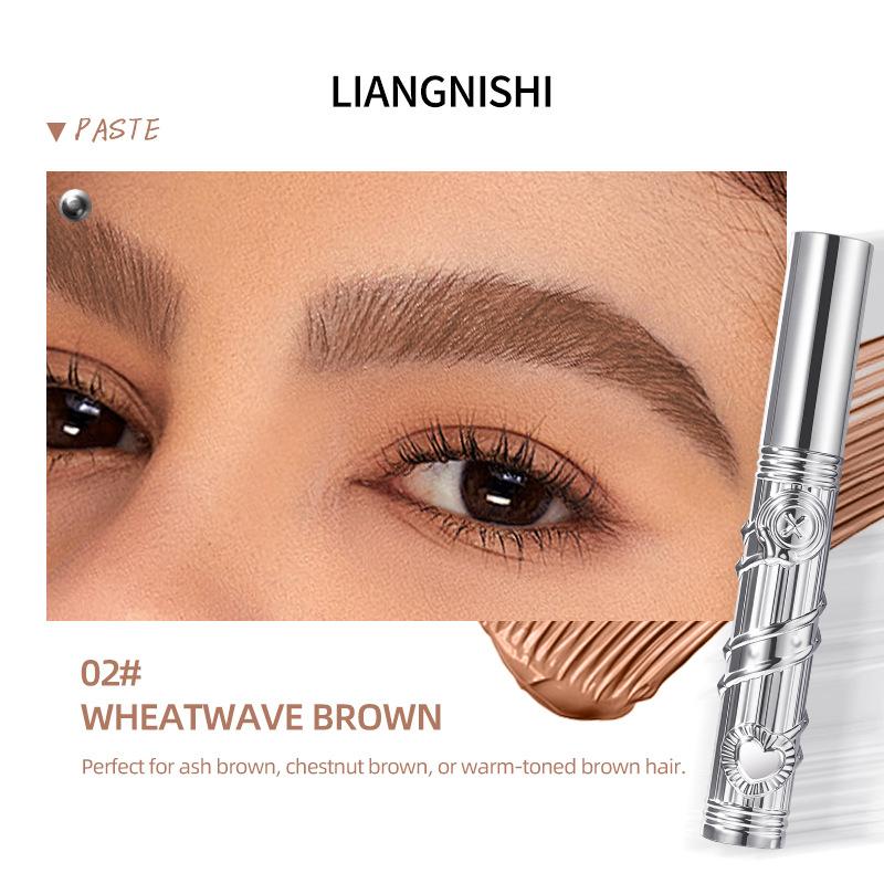 LIANGNISHI Brow Sculpt Gel Natural Microblading Eyebrow Long-Lasting 02 Wheat Brown
