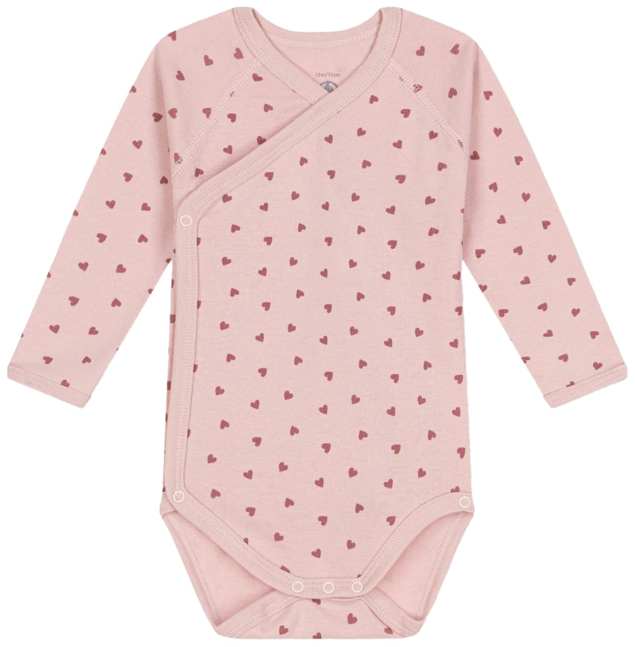 

Комплект с длинным рукавом A0B9I Светлый 1 месяц 54 см [Petit Bateau] розовый/розовый