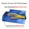 Comforter All-Season Breathable Polyester Sunflower And Butterfly With Zipper Closure Digital Print Floral Sky Pattern
