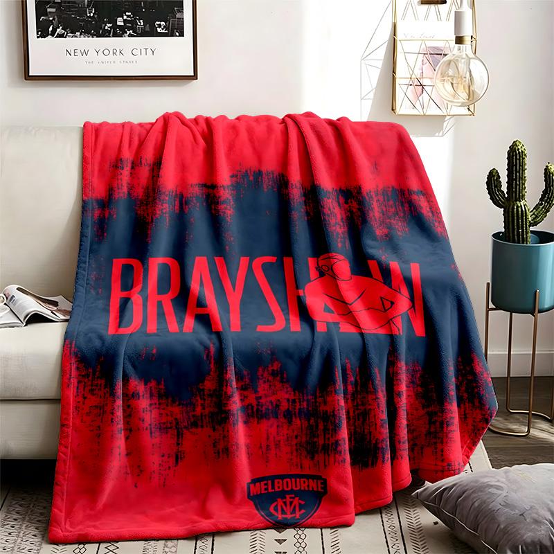 Melbourne Demons Club Theme Blanket Suitable For Beds Sofas And Camping Perfect For Both Men And Women Comfortable Bedding All Year Round