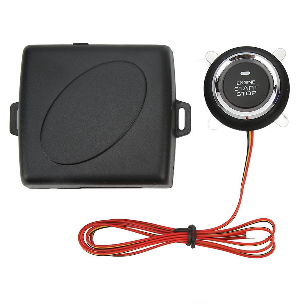 Smart Push To Start Ignition Kit Engine Start Stop Button System Universal for DC 12V Vehicles
