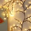 Willow Vine Christmas LED Lights DIY New Year Lights Flexible Tree Branch String Light  Indoor
