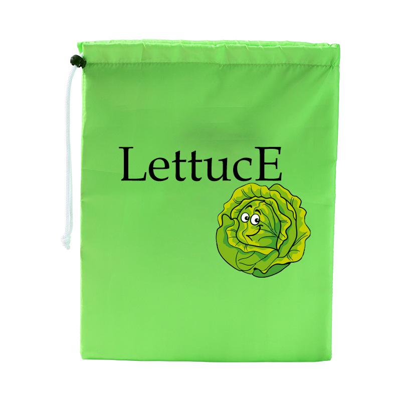 Insulated Drawstring Storage Bag for Fresh Produce and Miscellaneous Items