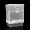 Parakeet Dispenser No Mess Transparent Acrylic Parrot Feeder for Cage