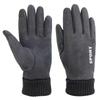 Warm Gloves for Men and Women  Suede Cold Proof Fashion Plus Velvet Thickened Touch Screen Outdoor Riding Autumn and Winter Gloves