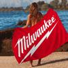 LOGO M-Milwaukees Mode Mikrofaser Decke Schnelltrocknend Strandtücher Übergröße Druck Super Saugfähig Pooltuch Decke