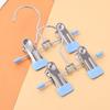 Multi Functional 12cm Mini Pants Clip, Seamless Stainless Steel Anti Slip, Can Clip Clothes, Socks, Underwear, Single Hook, Double Clip