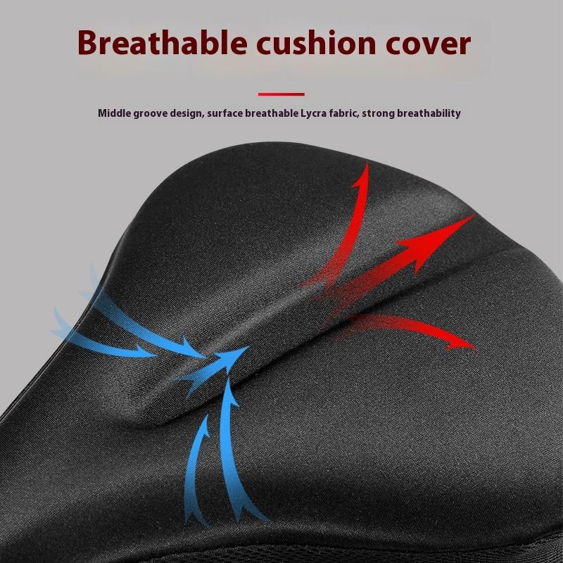 1 stk Sykling Kjøring DIY Tilbehør Treningssykkelsete Gelpute Trekk For Stor Bredt Sykkelsetepute