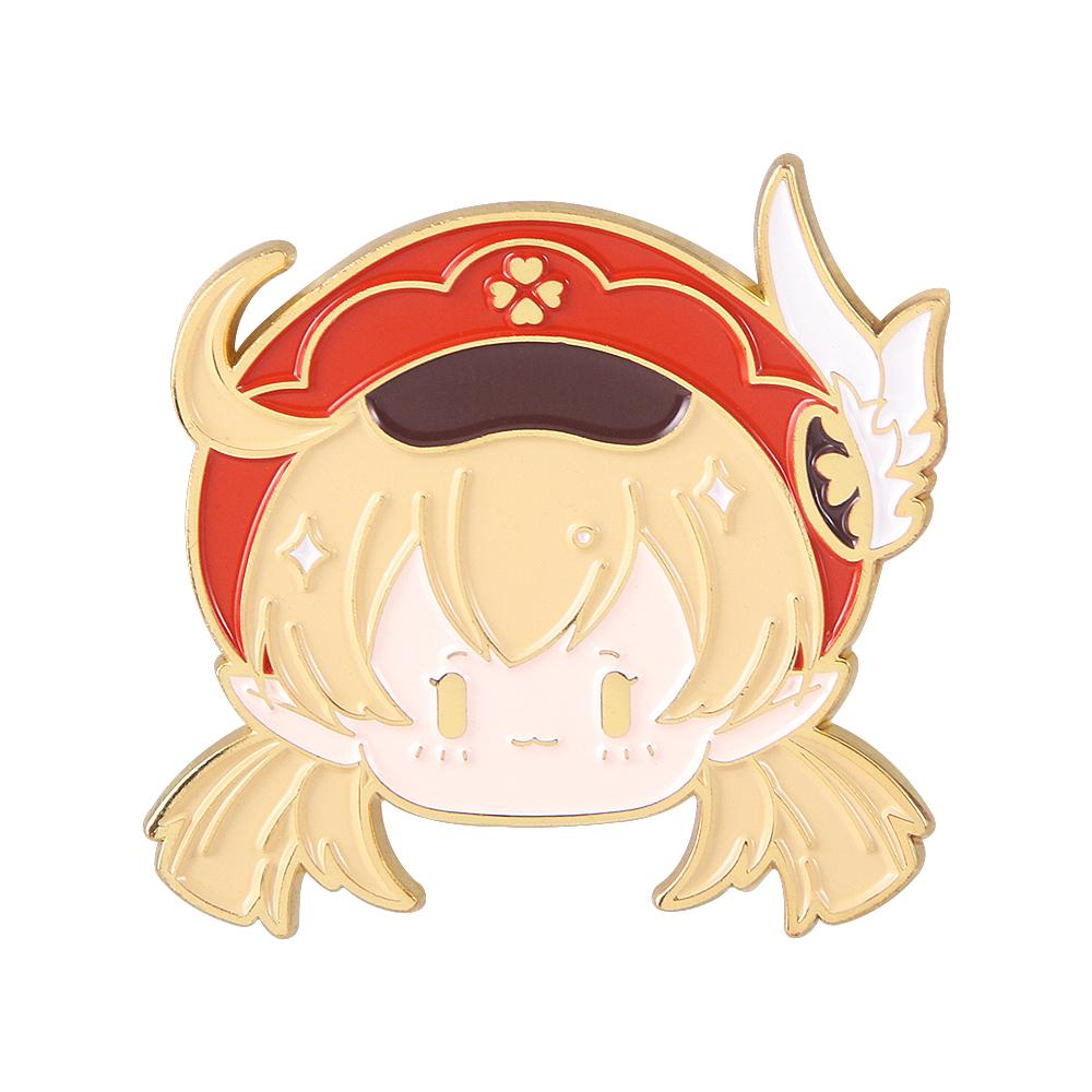 

Genshin Impact Albedo s Solar Isotoma Pins Brooch Albedo Geo Flower Badge Brooches for Women Men Lapel Pin Jewelry красный