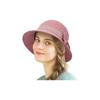 (Leder Pink) 1pc Damen Wide Brim Folding Sun Hat Kentucky Derby Hat Damenhut Leder Pink