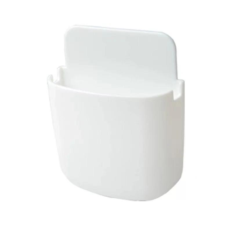 Punch-Free Wall-Mounted Remote & Phone Charging Storage Box