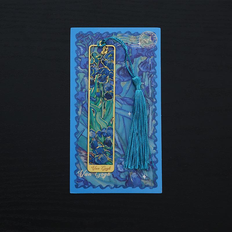 

Ретро цветочная живопись металлическая закладка полая бронзовая закладка с кисточкой для книжного клуба читателей писателей любителей книг студентов ирис