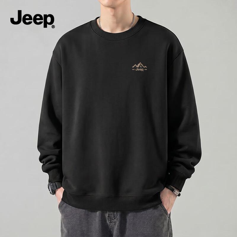 JEEP Men's Heavyweight Crew Neck Sweatshirt