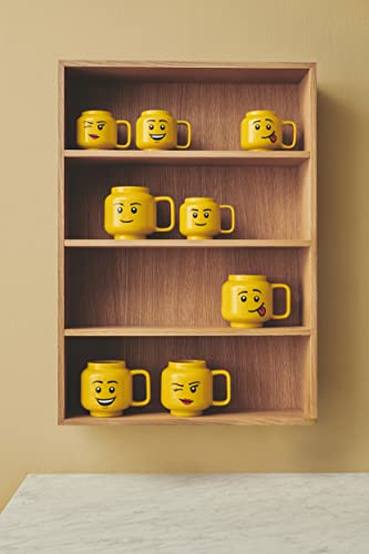 Room Copenhagen LEGO Ceramic Mug, Large, Happy Boy, Bright Yellow, 41460806