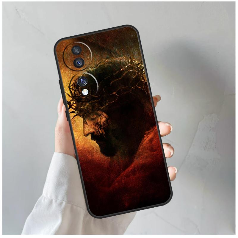 God Jesus For Honor Magic 5 6 7 8 Pro Case For Honor 200 400 Lite 50 70 90 X8c X8b X9a X9b X9c X9d Win