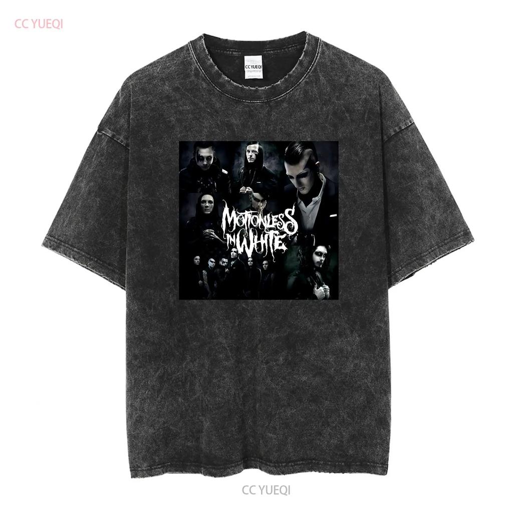 Rare Motionless In White Band T Shirt Cotton Black All Size H62 vintage Washed Top For Everyday Wear graphic fashion