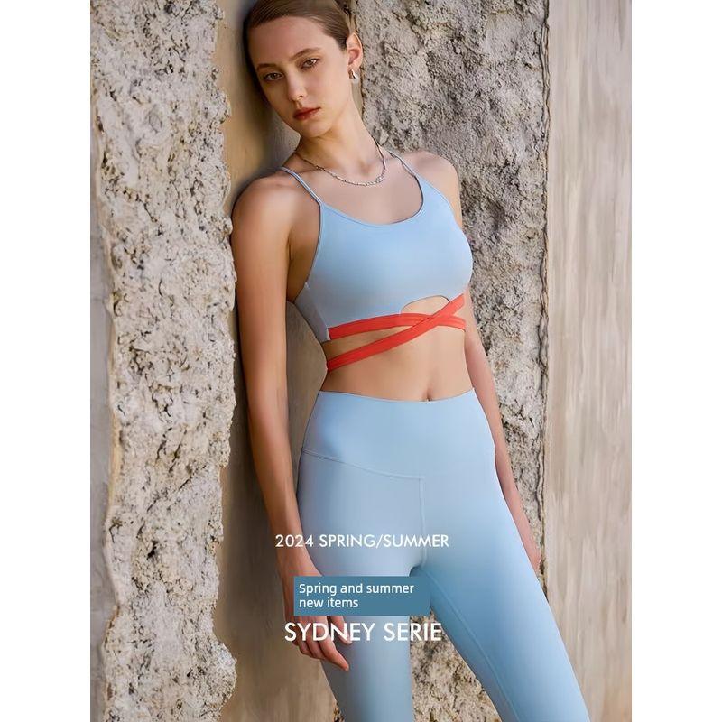 Fashion Sports Bra Bubble Wrap Workout Underwear Women's Quick-Drying with Chest Pad Beautiful Vest Yoga Clothes High Elastic Women Push up New