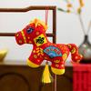 Horse Plush Toy Lifelike Stuffed Doll National Style Bag Pendant Soft Horse Stuffed Animal Keychian Year of The Horse Decoration