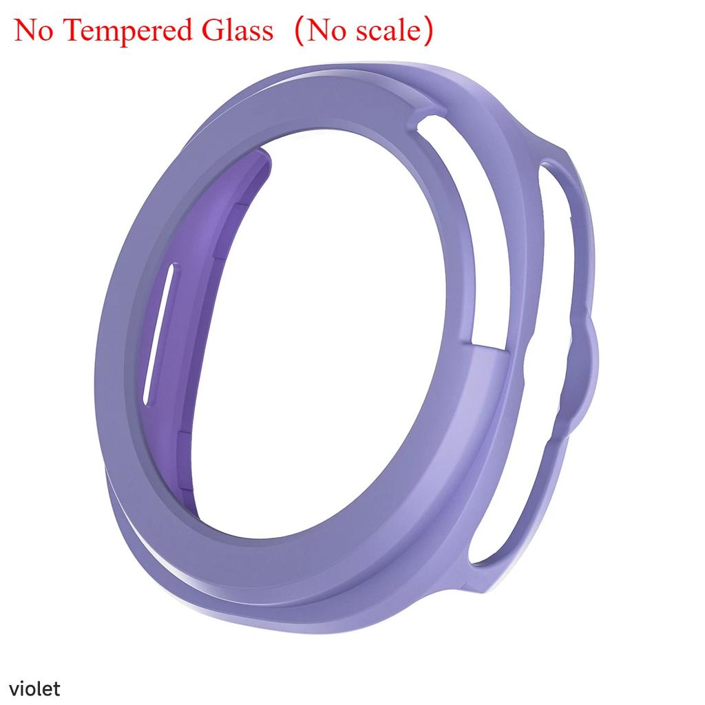 Protector Case For Samsung Galaxy Watch 8 Classic PC Hollowed Cover Protective Bumper Shell Tempered Glass Screen Accessories