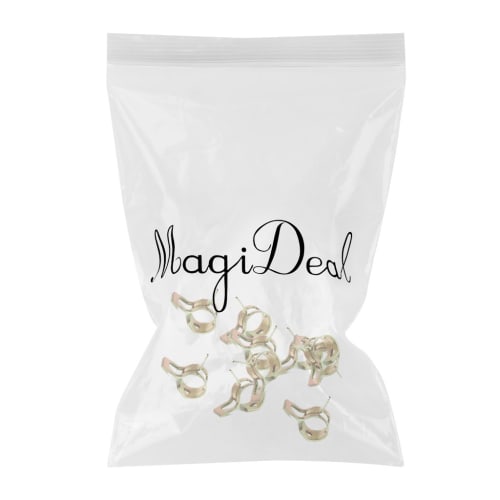 10pcs Spring Clips, Hose Clips, Silicone Pipe Clamps for 6mm Air Hose, Water Pipe, Fuel Pipe, and Silicone Vacuum Hose