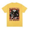 Sei respektvoll zu Papa Lustiges Wolf Meme Grafik T-Shirt Unisex Kleidung Mode Lockere T-Shirts Baumwolle Lässig Kurzarm T-Shirts