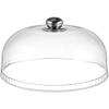 Clear Cake Dome Cover: Cake Stand Cover Food Plate Lid Clear Cloche Bell Cover Cake Dome Round Display Cake Plate Serving Platter Punch Bowl Food