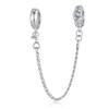 WOSTU Valentine Series 925 Silver Love Heart Charms Key Pendant Murano Glass Bead Fit Bracelet Jewelry Making Gift For Lover Her