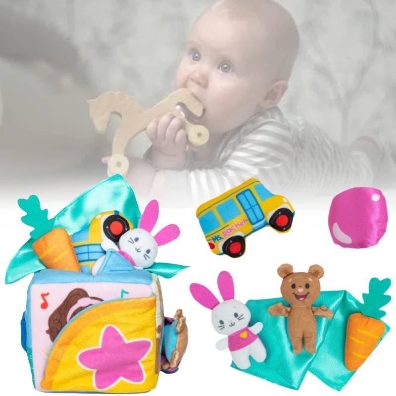 Delightful Ms. Rachel Surprise Learning Box Plush Toy With Adorable Rabbit Design