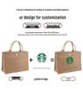 Custom Logo 3D High-End Enterprise Crossbody Tote with Ribbon – University Full Print Canvas Handbag