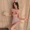 Sexy But Lingerie Nurse Suit Stockings Uniform Emotional Fun Sexy Lace Pure Lust Bed But On Exposed Women's Clothing