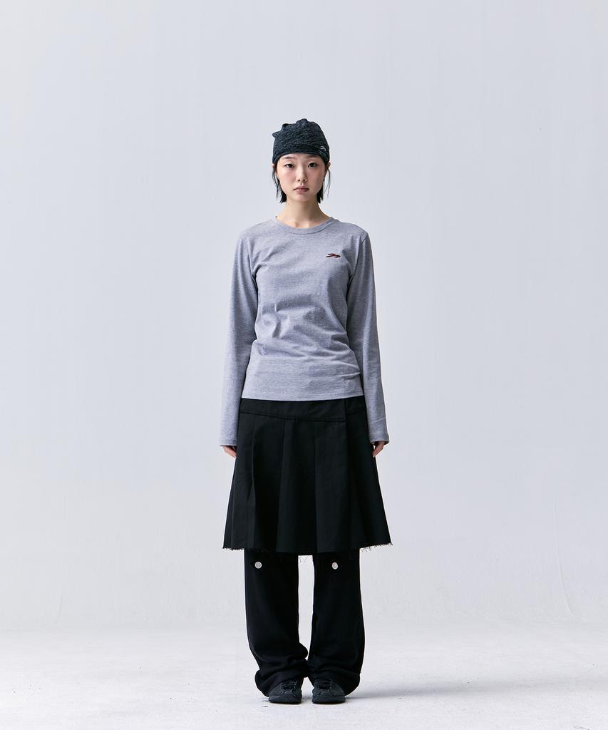 TANSANMAGNESIUM Wing Long Sleeve (Gray/Red)