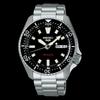 Seiko SRPL85K1 5 Sports Stainless Steel Automatic GMT Watch for Men 42mm Case Size Black/Silver