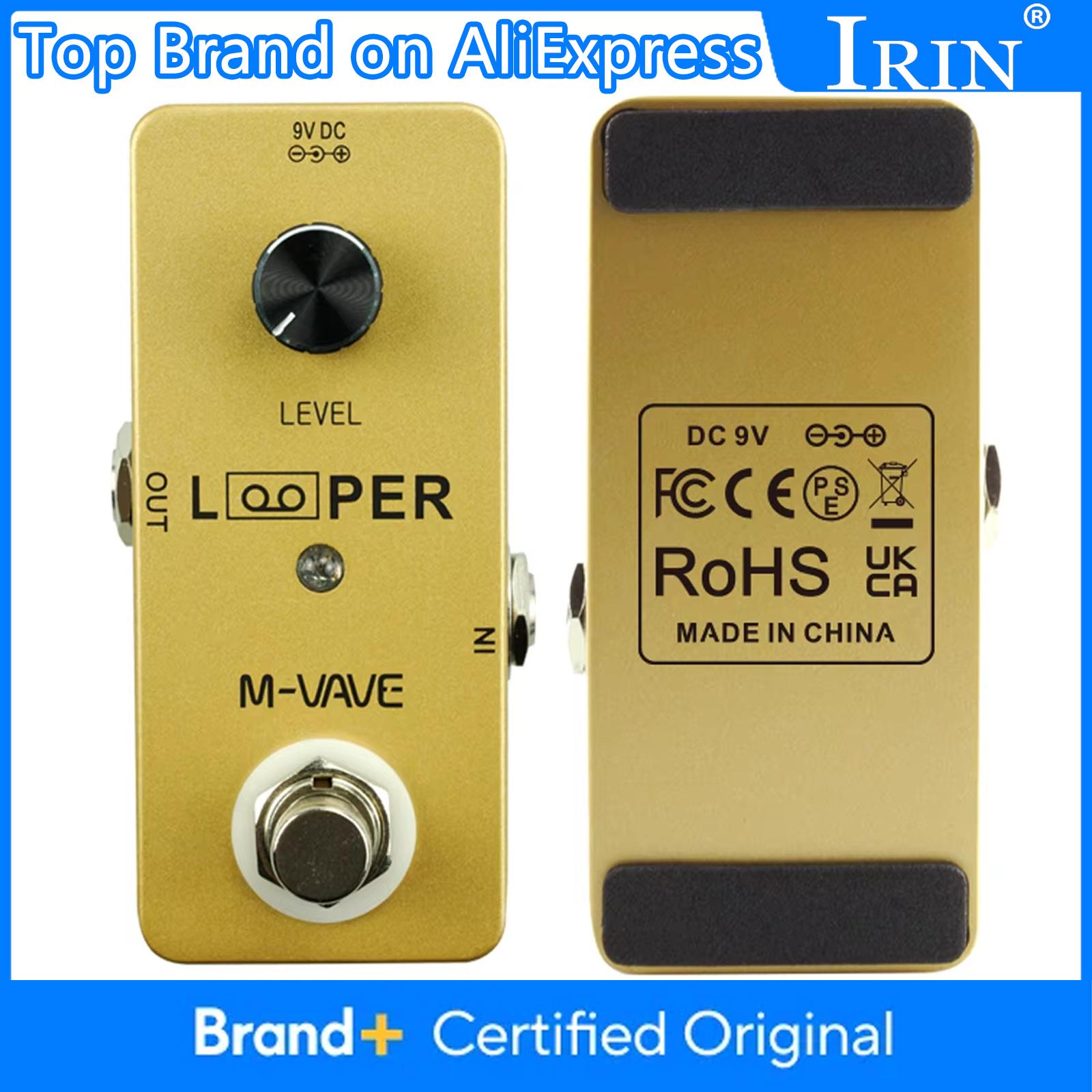 M-VAVE MINI LOOPER Гитарная педаль эффектов Макс. Время записи 5 минут Полностью металлический корпус Гитарная педаль Гитарные запчасти и аксессуар