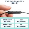 Sanwa Supply USB Type-C Earphone Microphone (Black) MM-HSTC05BK