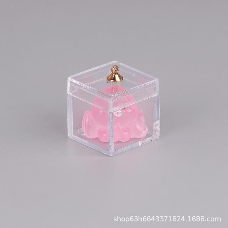 

Симпатичная имитация мини светящегося осьминога, морское животное, модель, украшение, кукольный домик, детский игровой домик, игрушка