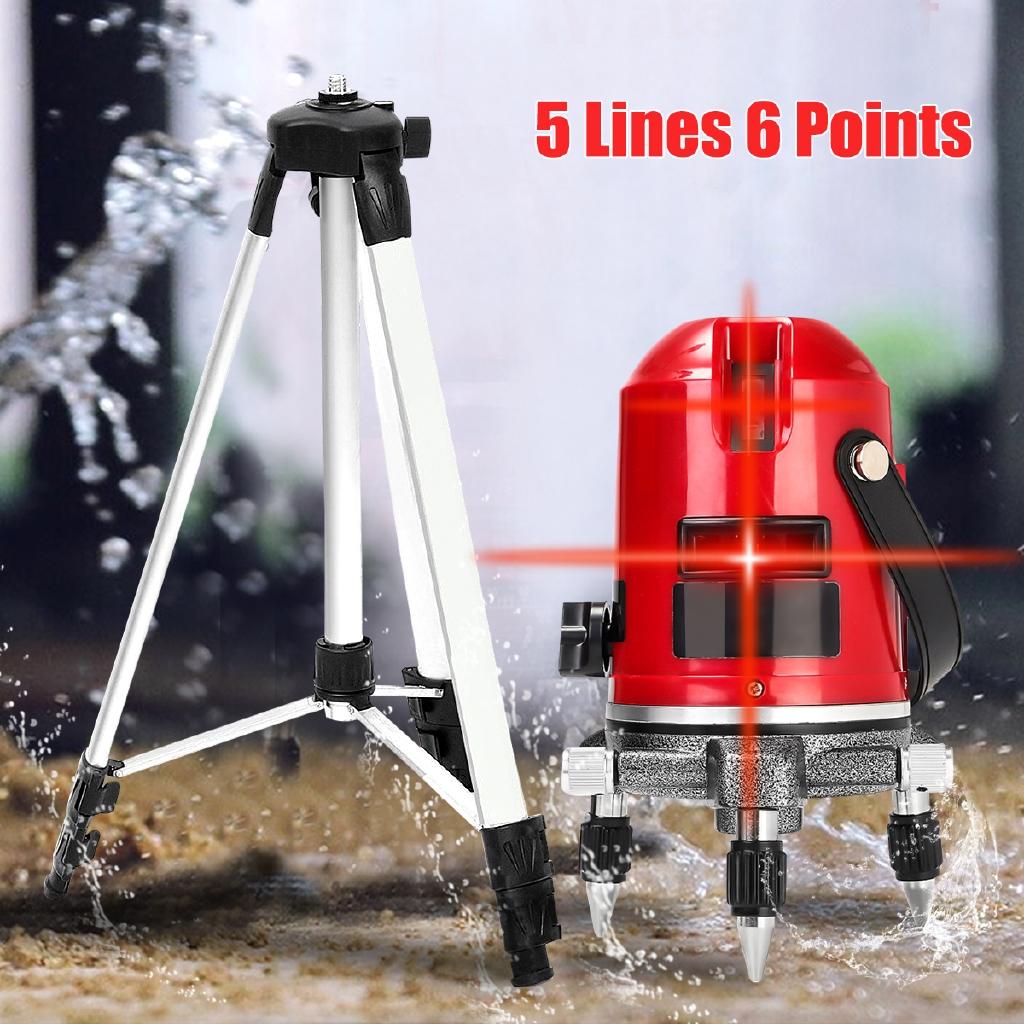 5 Lines 6 Points Precision Self Leveling 4V1H Laser Level Measure Rotary Lazer