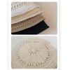 Fisherman's Hat Women Crochet Sun Hat  Summer Knitted Hollow Paper Straw Bucket Hat Outdoor Casual Panama Hat Femmal Shade Caps