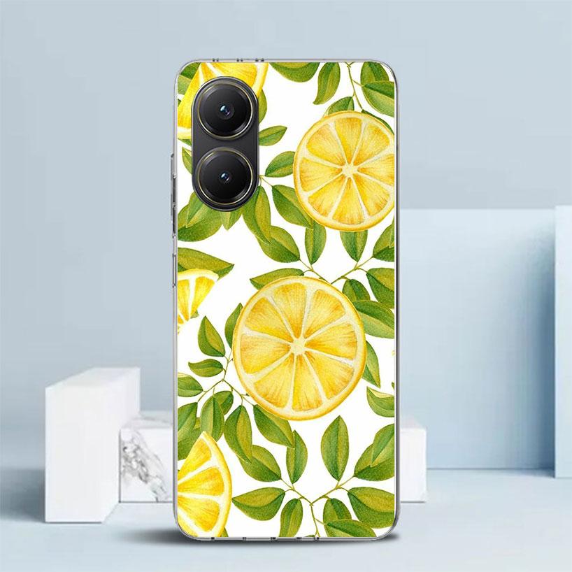 Summer Fruits Lemon Soft Cover for Xiaomi Poco F7 Ultra X7 X6 X5 Pro M7 Phone Case Redmi 15 15C 13 13C 12 12C 10 10C Print Shell