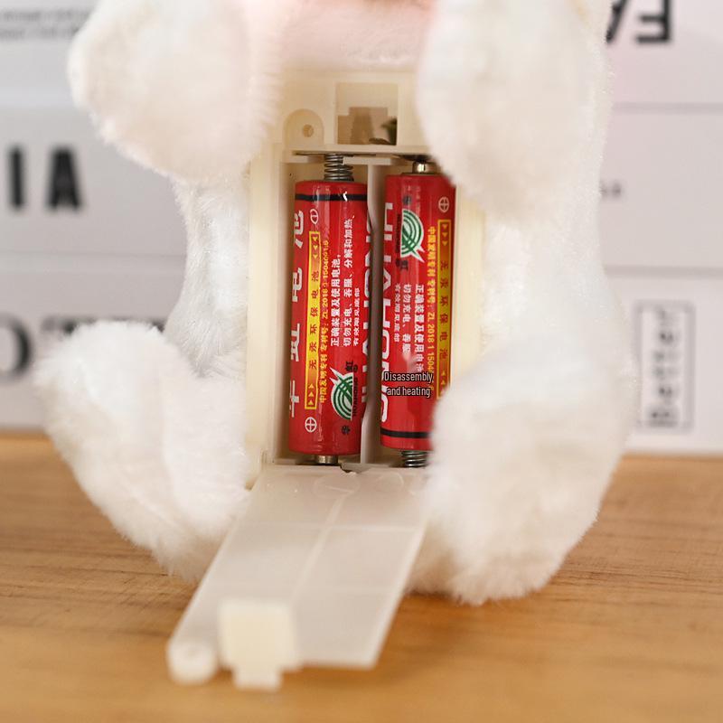 Plush Electric Toy Carrot Rabbit Simulation Pet for Kids