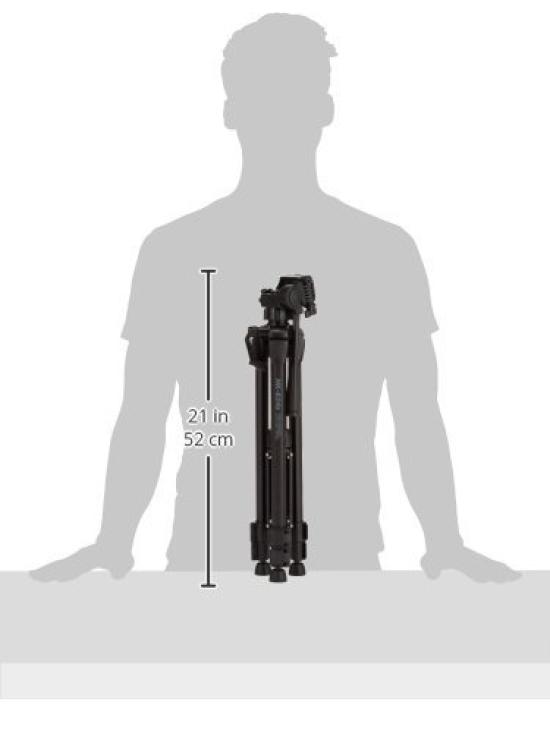 HAKUBA Aluminum Tripod Black Quick Release Plate 130cm Convenient for Webcam Smartphone and Video Includes Storage 4977187715200 3-Section HK-834B -